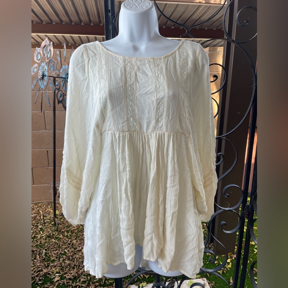 New American Eagle Outfitters Lightweight Lace Panels Straps Cross back Tunic XS - Picture 14 of 14